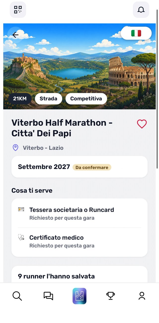 Pre gara: la scheda con cosa ti serve